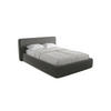 POLSTERBETT mit Bettkasten und Lattenrost 180x225 Grau - Dunkelgrau/Schwarz, Kunststoff/Textil (140/200cm) - Makamii