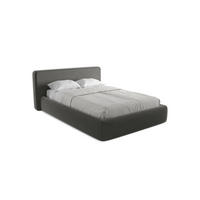 POLSTERBETT mit Bettkasten und Lattenrost 180x225 Grau - Dunkelgrau/Schwarz, Kunststoff/Textil (140/200cm) - Makamii