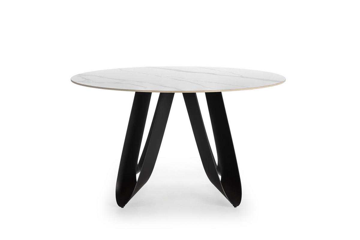 ESSTISCH Aila Schwarz 135/135/76 cm - Schwarz, Stein (135/135/76cm) - Drawer