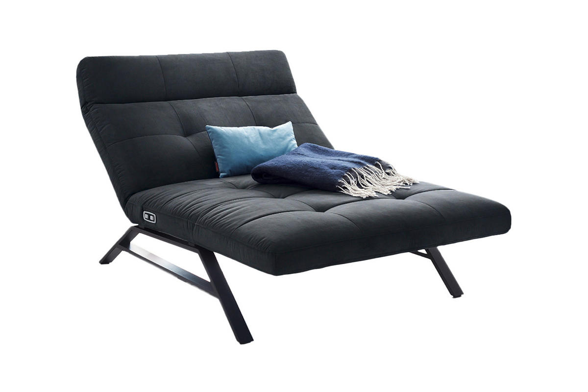 LIEGE AMERIVA Schwarz Velvet - Schwarz, Textil (120/110/158cm) - KAWOLA
