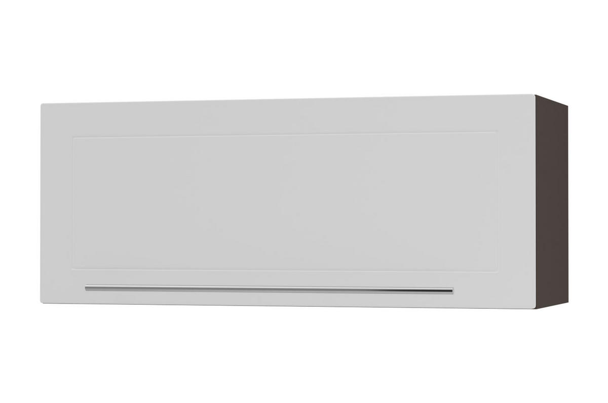 KLAPPHÄNGESCHRANK Kvantum W4B/90 Weiß Matt / Lava Matt 90 / 32,5 / 36cm - Dunkelgrau/Weiß, Holz/Holzwerkstoff (90/36/32.5cm) - Feldmann-Wohnen