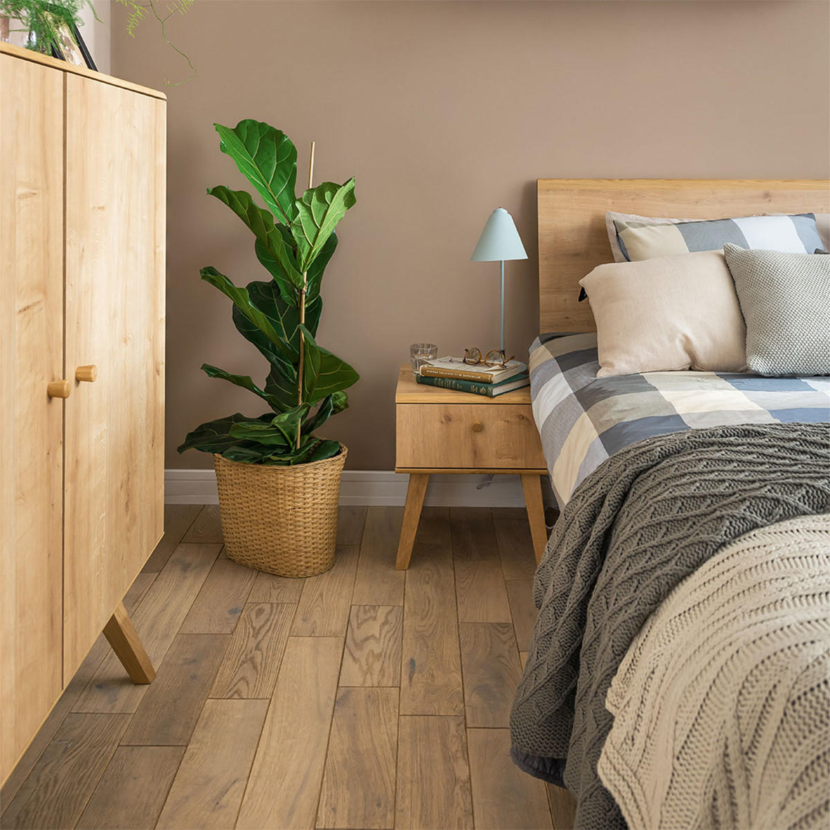 NOČNÍ STOLEK Dřevo - hnědá, kompozitní dřevo (40/45/40cm) - Petits-meubles