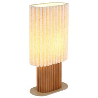 LED TISCHLEUCHTE JANNIE, Holz, Braun, E27, Schalter - Braun, Holz (23/12/45.3cm) - Globo Lighting