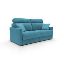 SCHLAFSOFA Margot - Hellblau, Textil (196/102/97cm) - Divani.store