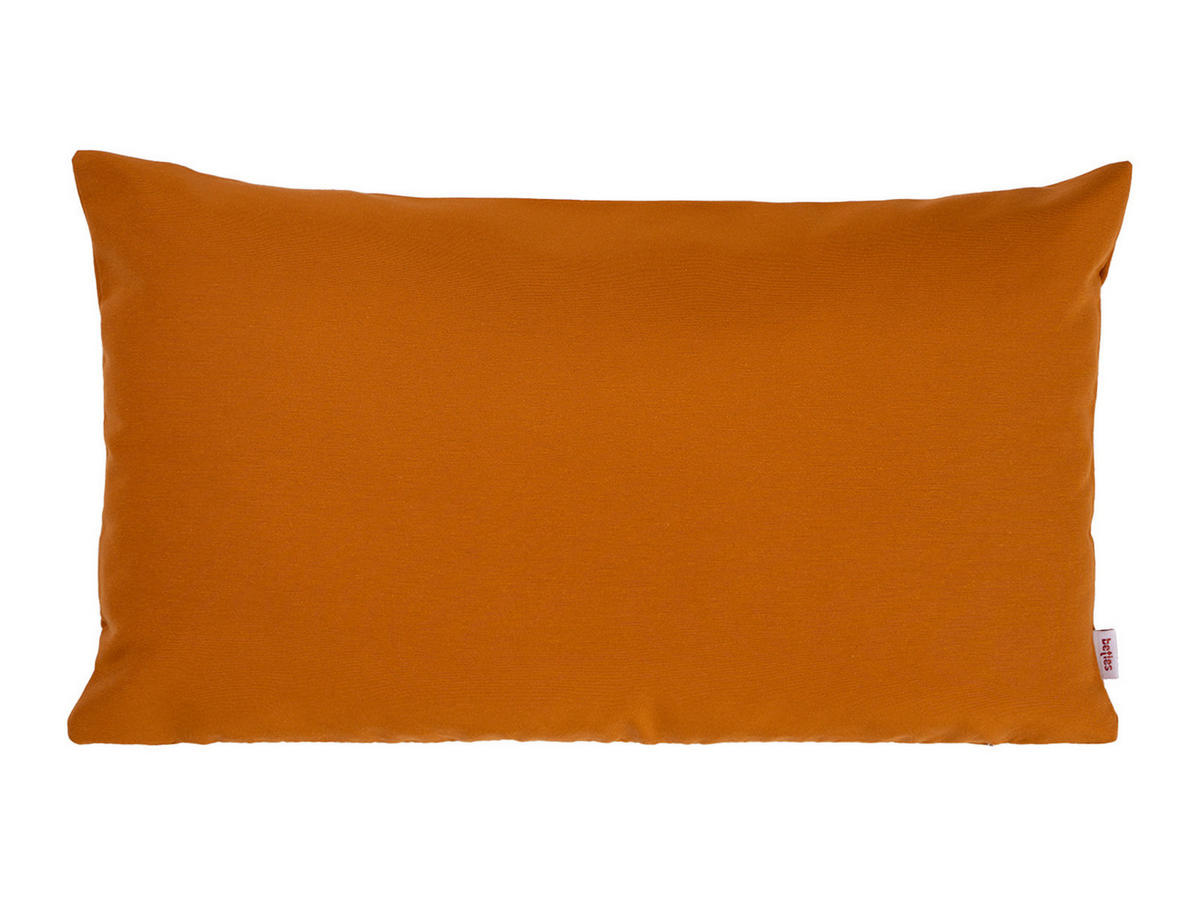 KISSENHÜLLE Wunschton sanddorn-orange 30/50 cm - Orange, Textil (30/50cm) - beties Heimtextil