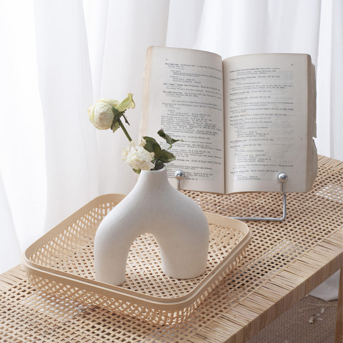 VASE Keramik - Weiß, Keramik (19cm) - LIBRATON