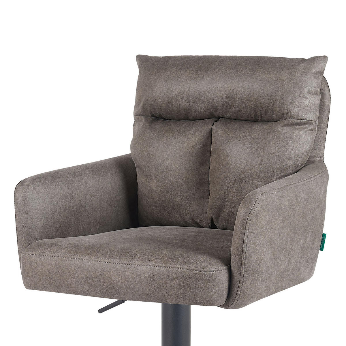 BARHOCKER Aris - Taupe/Schwarz, Textil/Metall (54/101/57cm) - DUBI Möbel