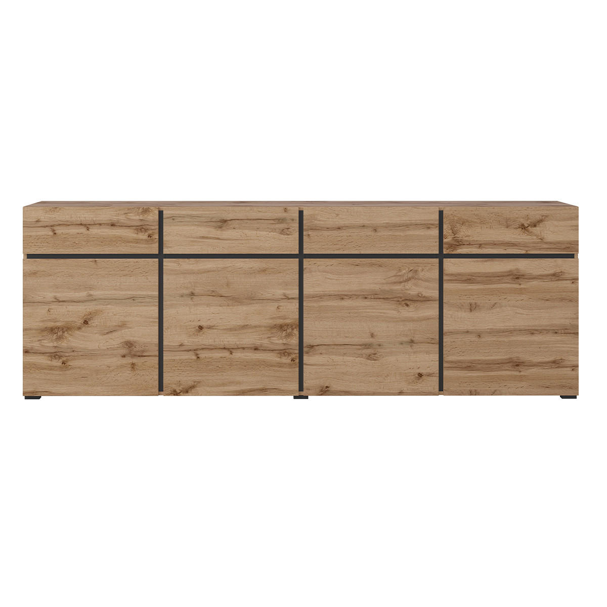 KOMODA Lilia Drevo - hnedá, kompozitné drevo (225/78.5/40cm) - Petits-meubles