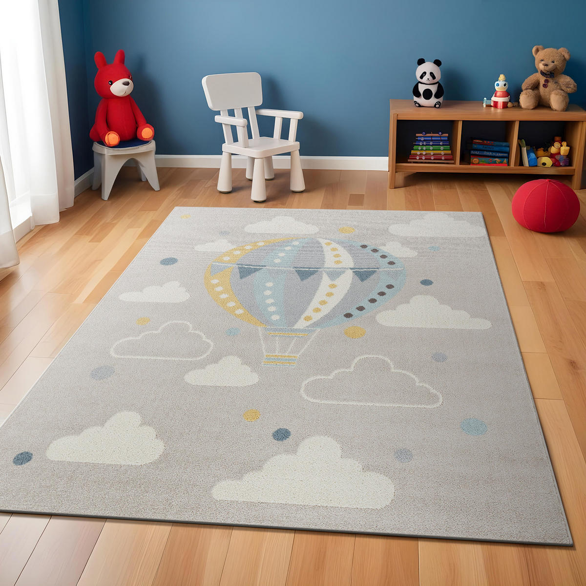 KINDERTEPPICH 160/213 cm Mehrfarbig - Multicolor/Grau, Naturmaterialien/Textil (160/213cm) - LIVABLISS