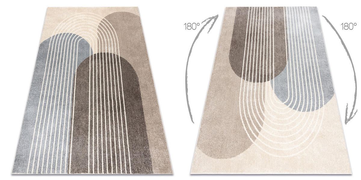 TEPPICH Fusion 120/170 cm - Beige, Textil (120/170cm) - rugsX