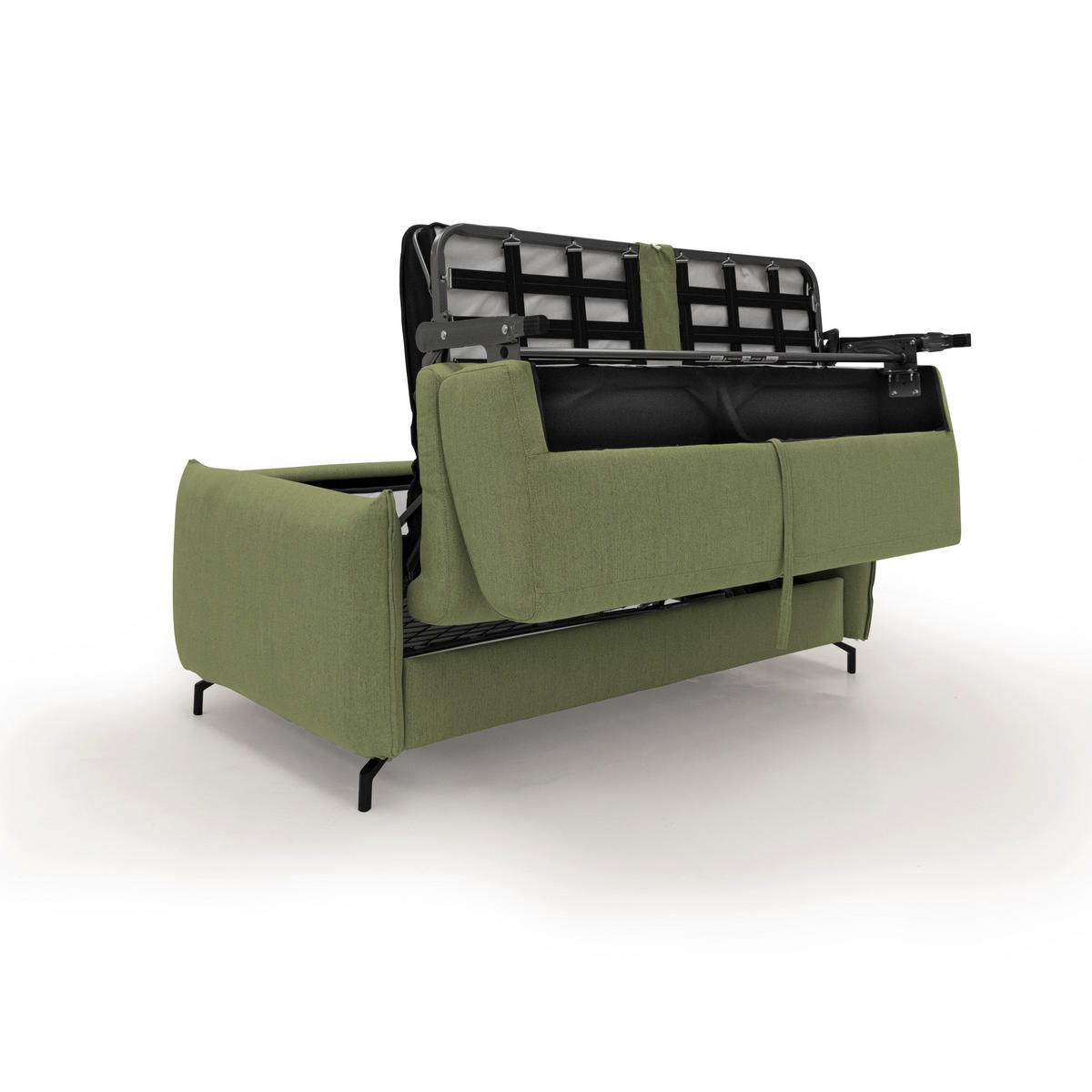 SCHLAFSOFA Scarlet - Grün, Textil (195/95/96cm) - Divani.store