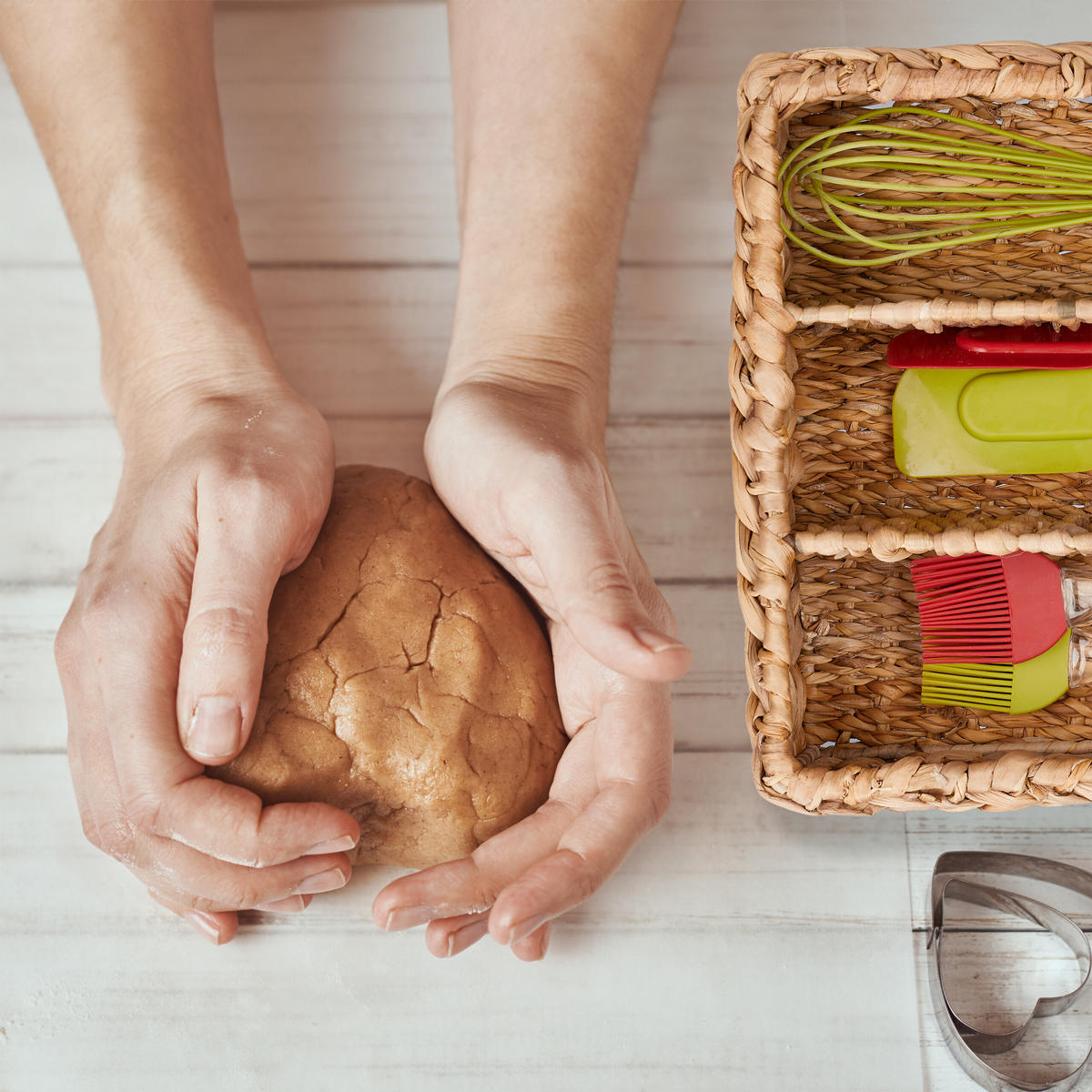 BESTECKKASTEN - Hellbraun, Textil (42/10.5/29cm) - Relaxdays