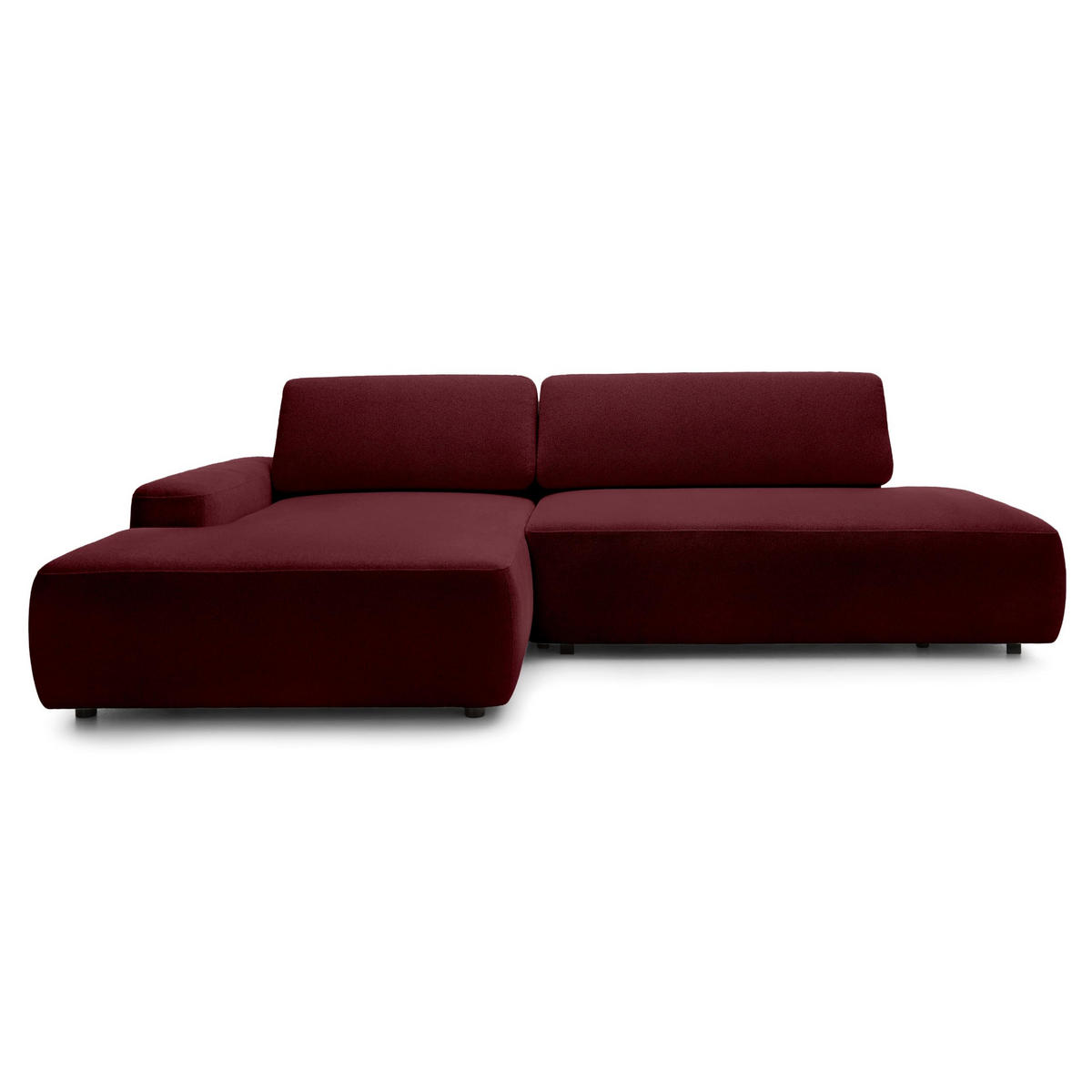 ECKSOFA Bamby Rot 276 cm - Rot, Textil (276/82/164cm) - Pillovely