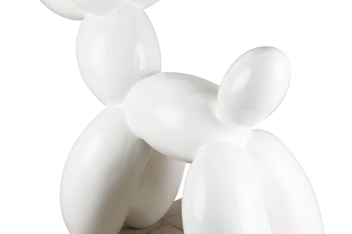 SKULPTUR Weiß 50/46 cm - Weiß, Stein (3.8/46/18cm) - KUNSTLOFT