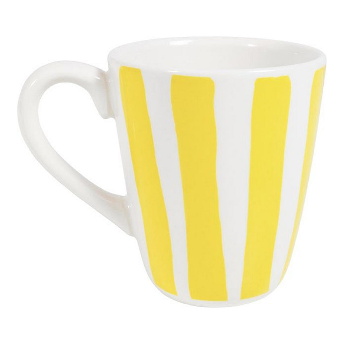 BECHER Gelber Streifen in Gelb - 350 ml - Gelb, Keramik (0.35L) - Blond Amsterdam