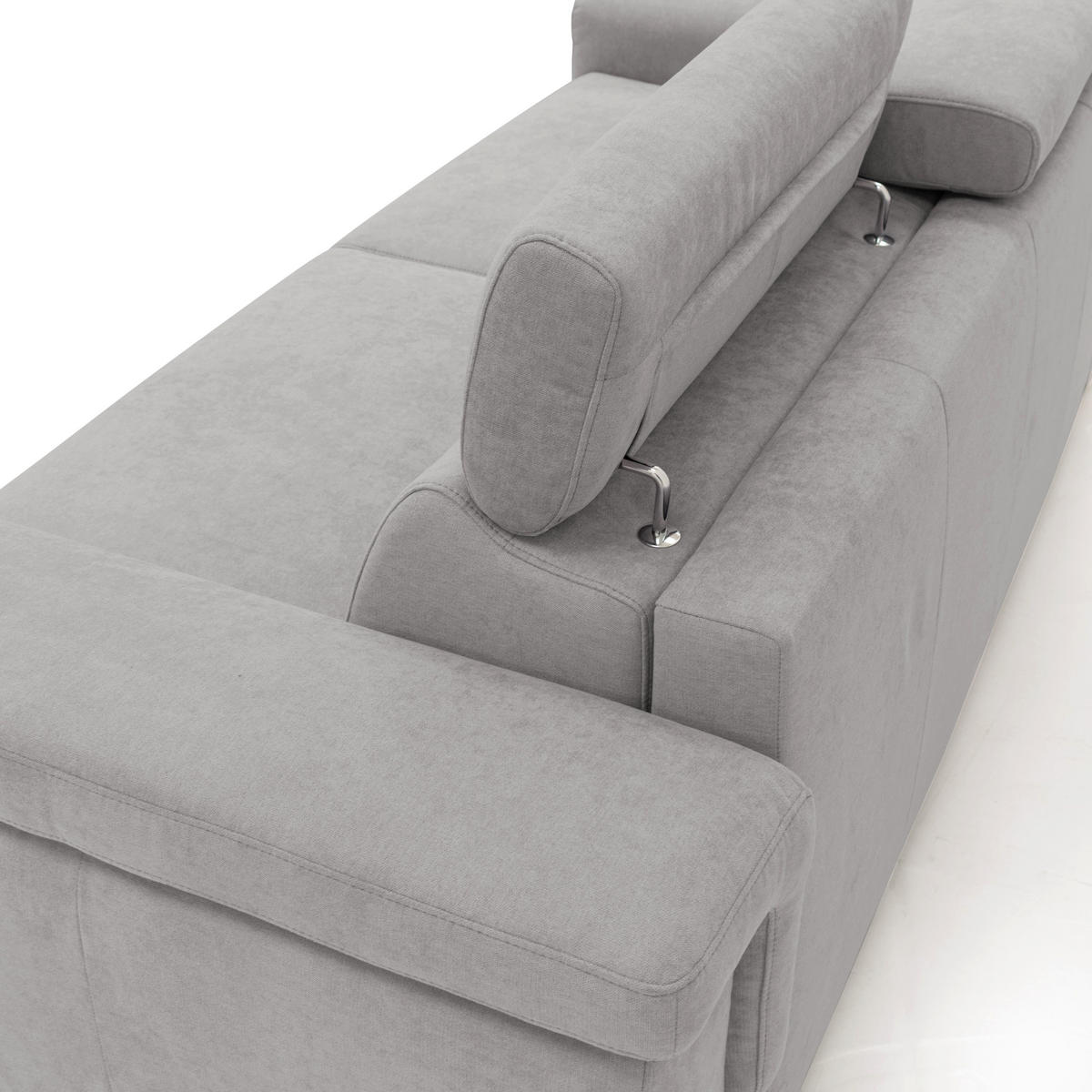 SCHLAFSOFA Giunone - Hellgrau, Textil (200/100/95cm) - Divani.store