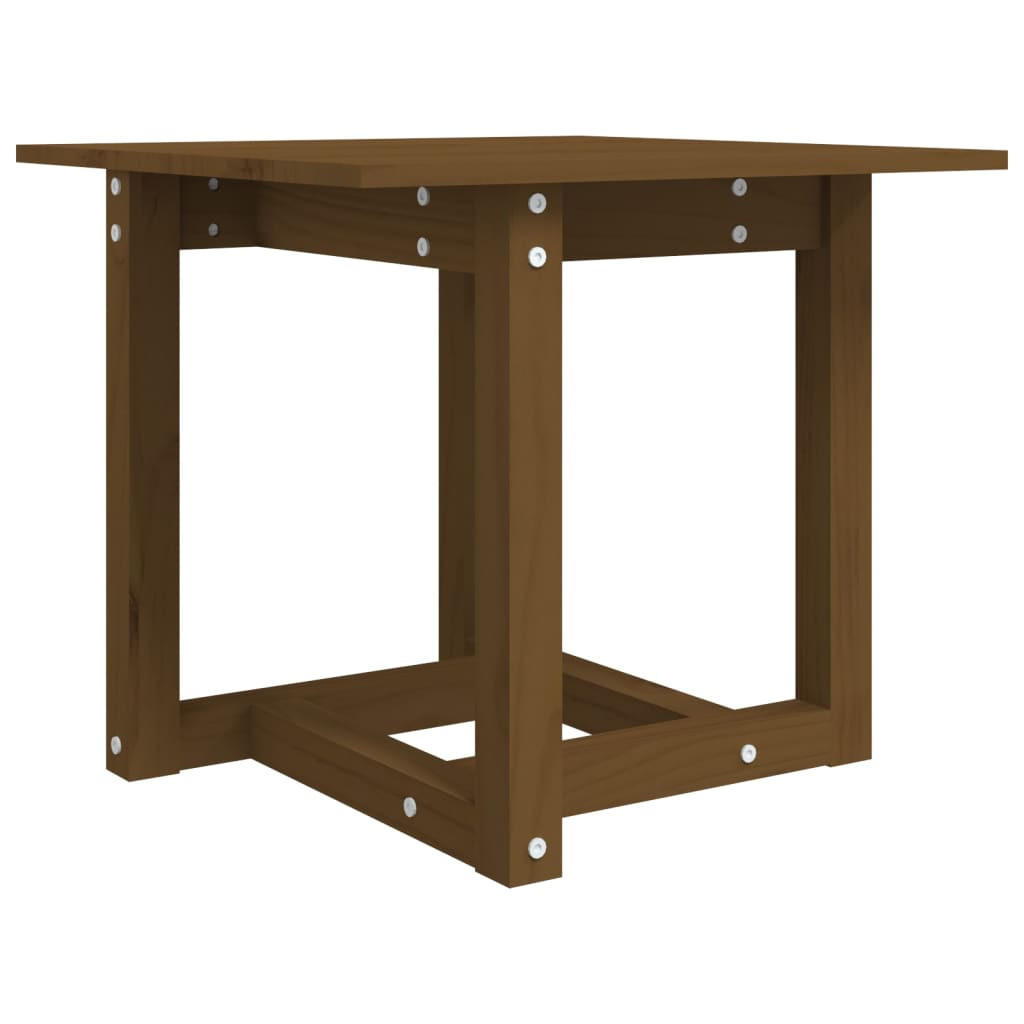 COUCHTISCH Honigbraun 50x50x45 cm Massivholz Kiefer - Braun, Holz (50/50/45cm) - furnicato