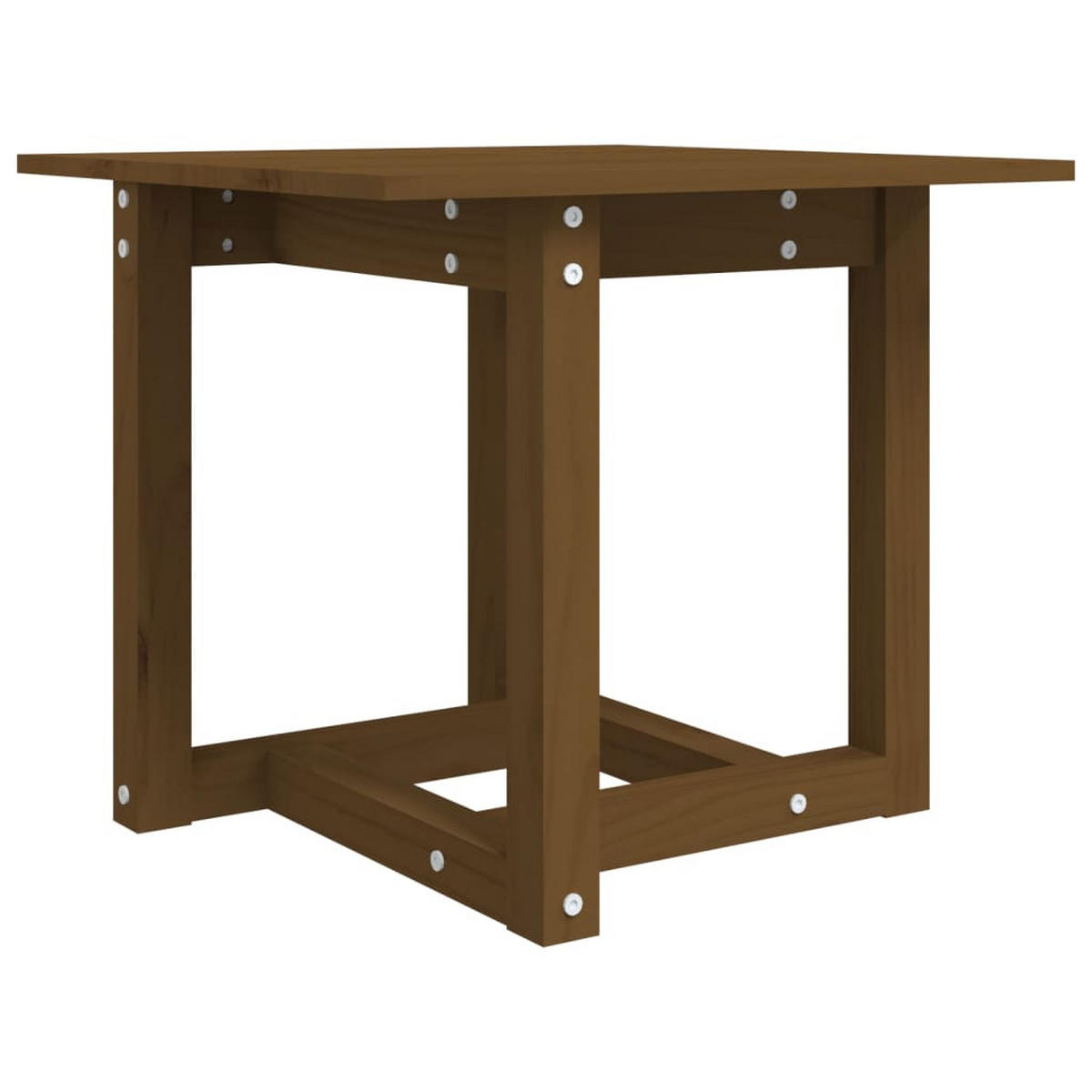 COUCHTISCH Honigbraun 50x50x45 cm Massivholz Kiefer - Braun, Holz (50/50/45cm) - furnicato