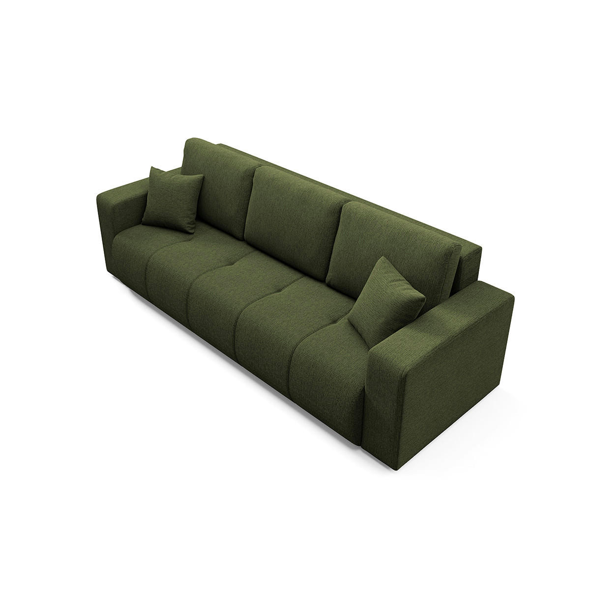 SOFA Vasco 3 Sitzplätze Grün - Grün, Holz (244/86/92cm) - Petits-meubles