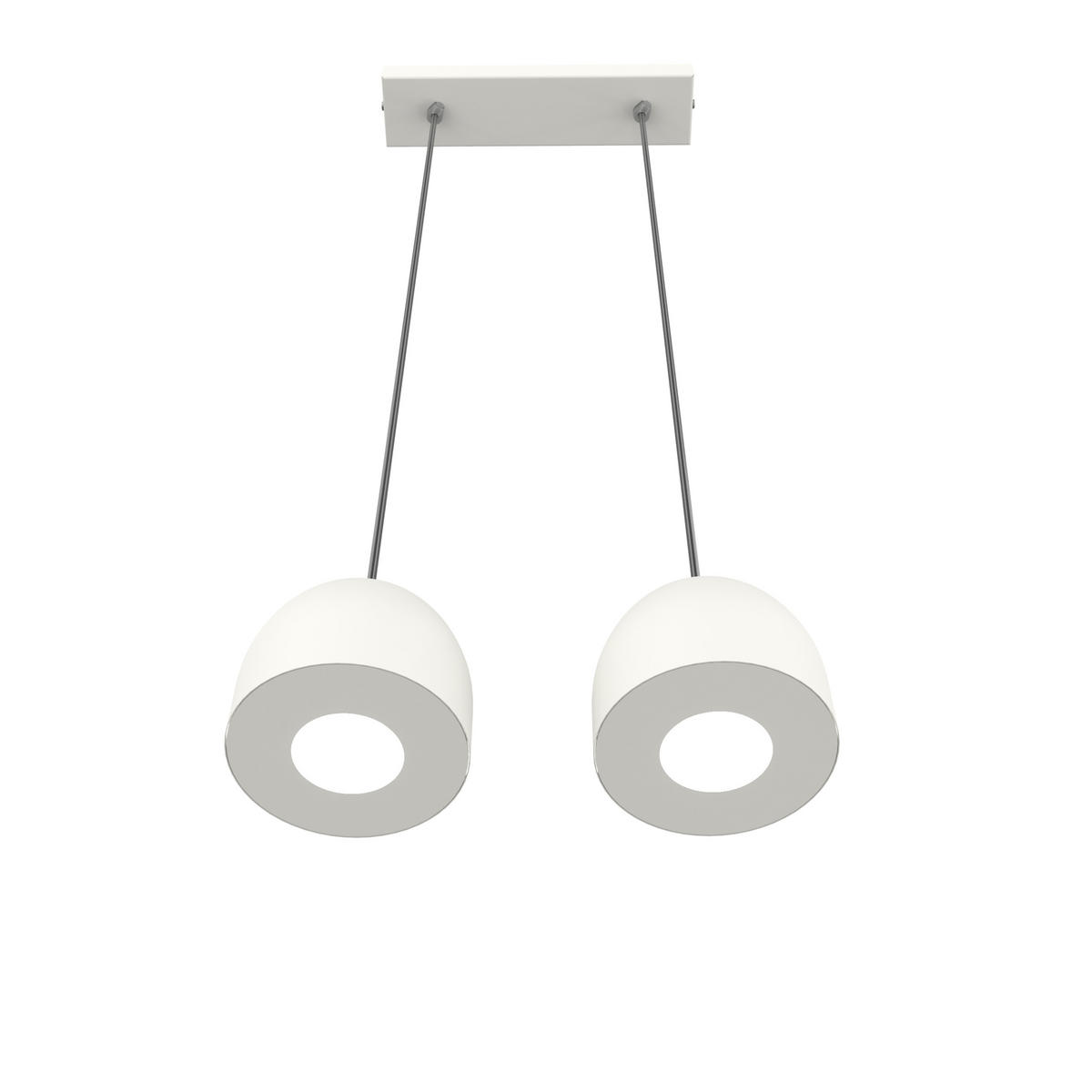 HÄNGELEUCHTE - Weiß, Metall (6.5/27/120cm) - Lumicom