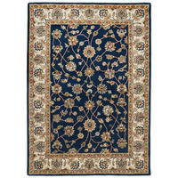 HANDTUFTTEPPICH Royal Ziegler 190x290 cm - Blau, Textil (190/290cm) - THEKO