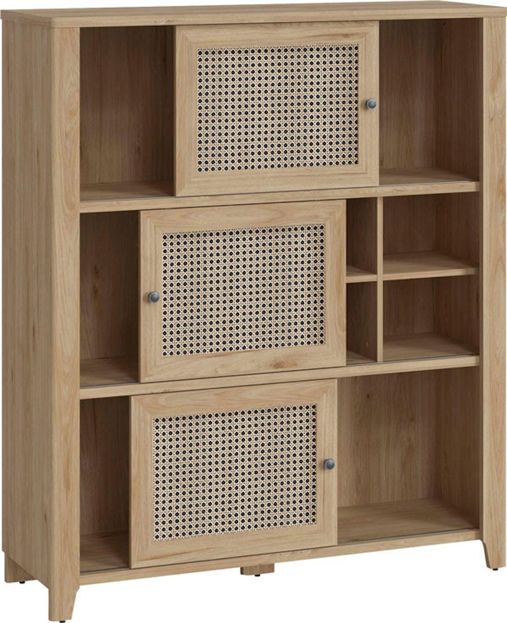 HIGHBOARD Cestino Jackson Hickory / Amadeus 128 / 42 / 150cm - Multicolor/Braun, Holz/Holzwerkstoff (128/150/42cm) - Feldmann-Wohnen