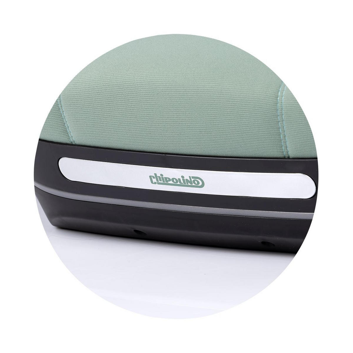 SITZERHÖHUNG Genesis i-Size grün 125-150 cm Isofix, Rückenlehne - Grün, Kunststoff (46/42/40cm) - Chipolino