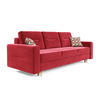 SOFA Bergen mit Schlaffunktion - Pink/Rot, Textil (234/90/95cm) - SIMKAM Furniture