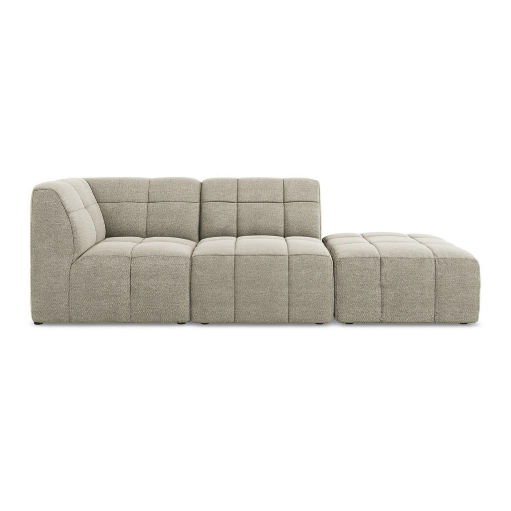 Thumbnail - Makamii Ecksofa, Taupe, Textil, Holzwerkstoff, 3-Sitzer, 240x90 cm, Hergestellt in Europa, Oeko-Tex®, Wohnzimmer, Sofas ...