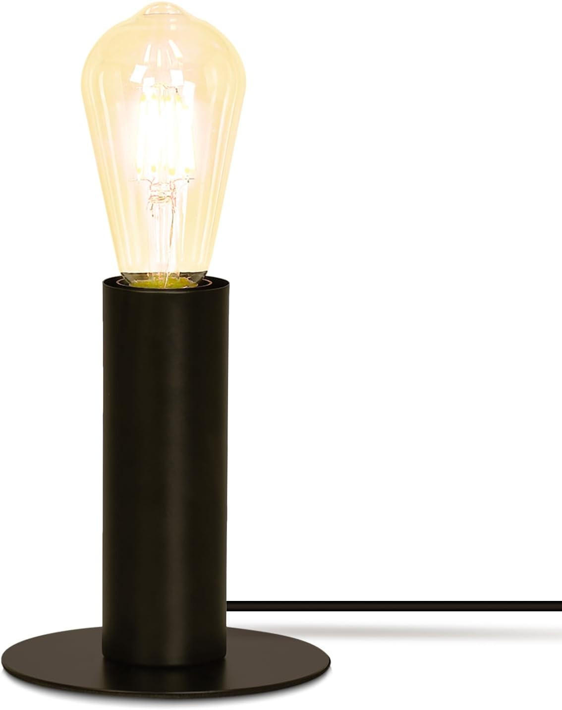 ZMH Tischlampe Schwarz 13x15x13 cm