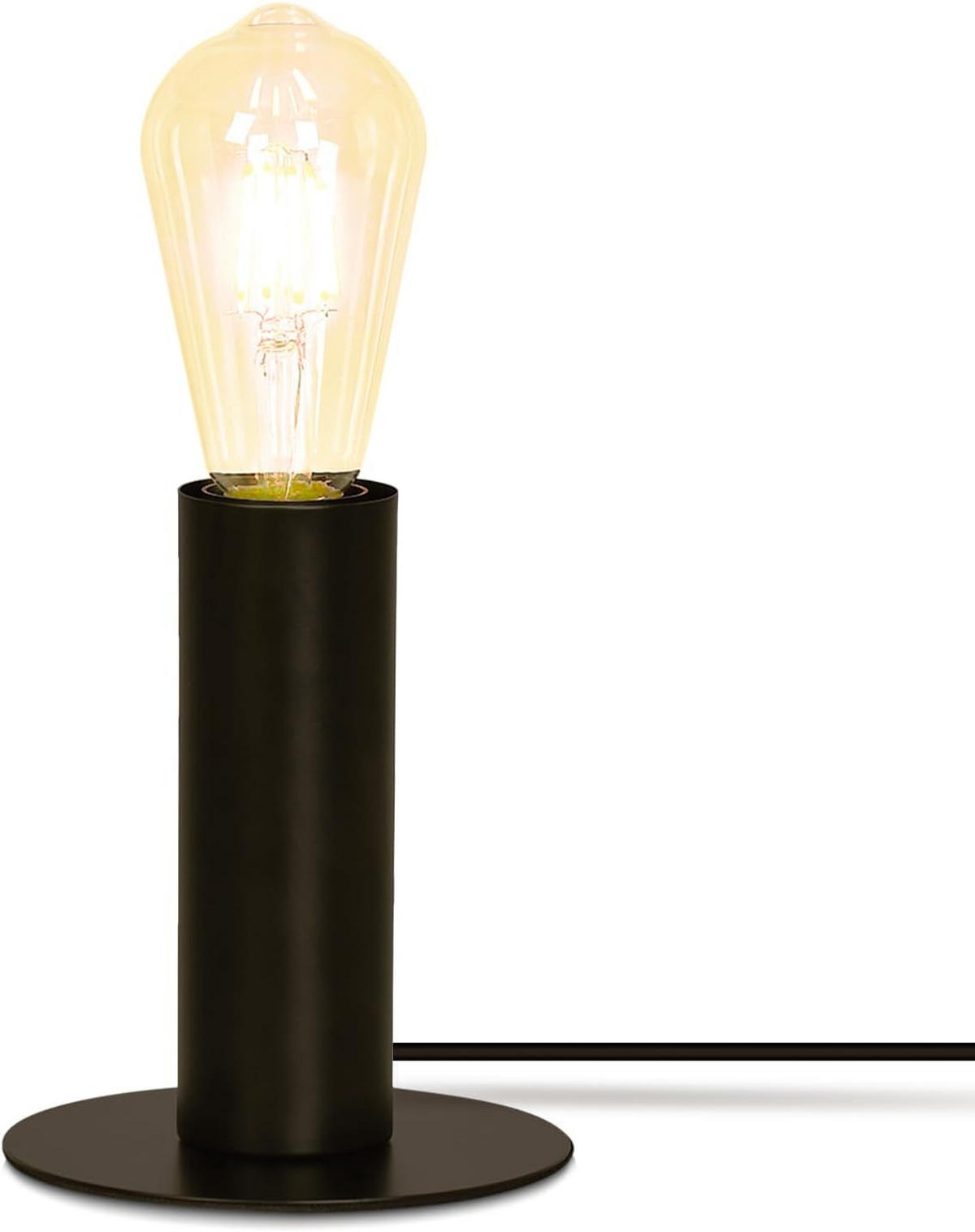 TISCHLAMPE Calista 13/13/15 cm - Schwarz, Metall (13/13/15cm) - ZMH