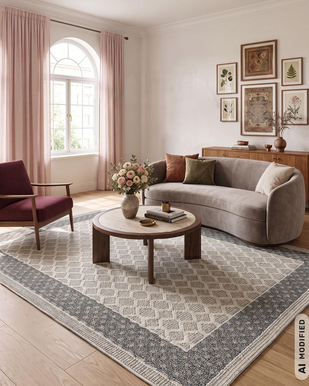 TEPPICH In-& Outdoor Abstrakt 80x150cm Mazovia Cangas Genio Beige Ecru Balkon Modern Pflegeleicht Tierfreundlich - Ecru, Textil (80/150cm) - Mazovia