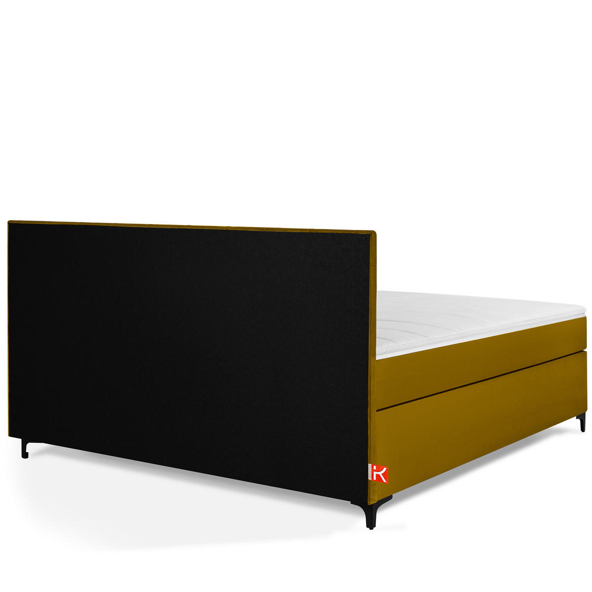 POLSTERBETT ARDEA, Gelb - Gelb/Schwarz, Holz/Holzwerkstoff (180/200cm) - KONSIMO®