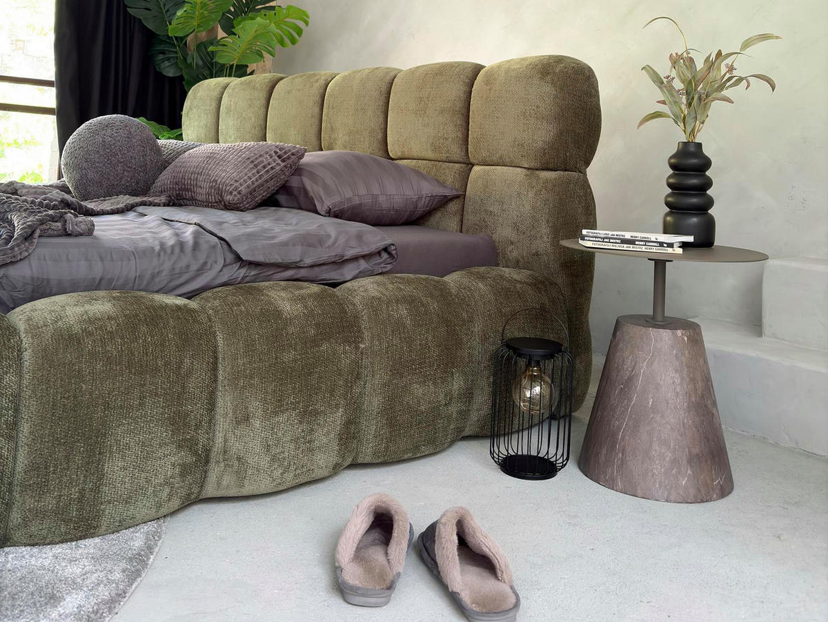 POLSTERBETT 140x200 ELVA Beige - Beige, Holzwerkstoff/Textil (140/200cm) - Compleo24