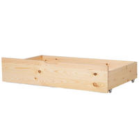 BETTSCHUBLADE 2er set Heller Holzfarbton Rumilly - Hellbraun, Holz - Beliani