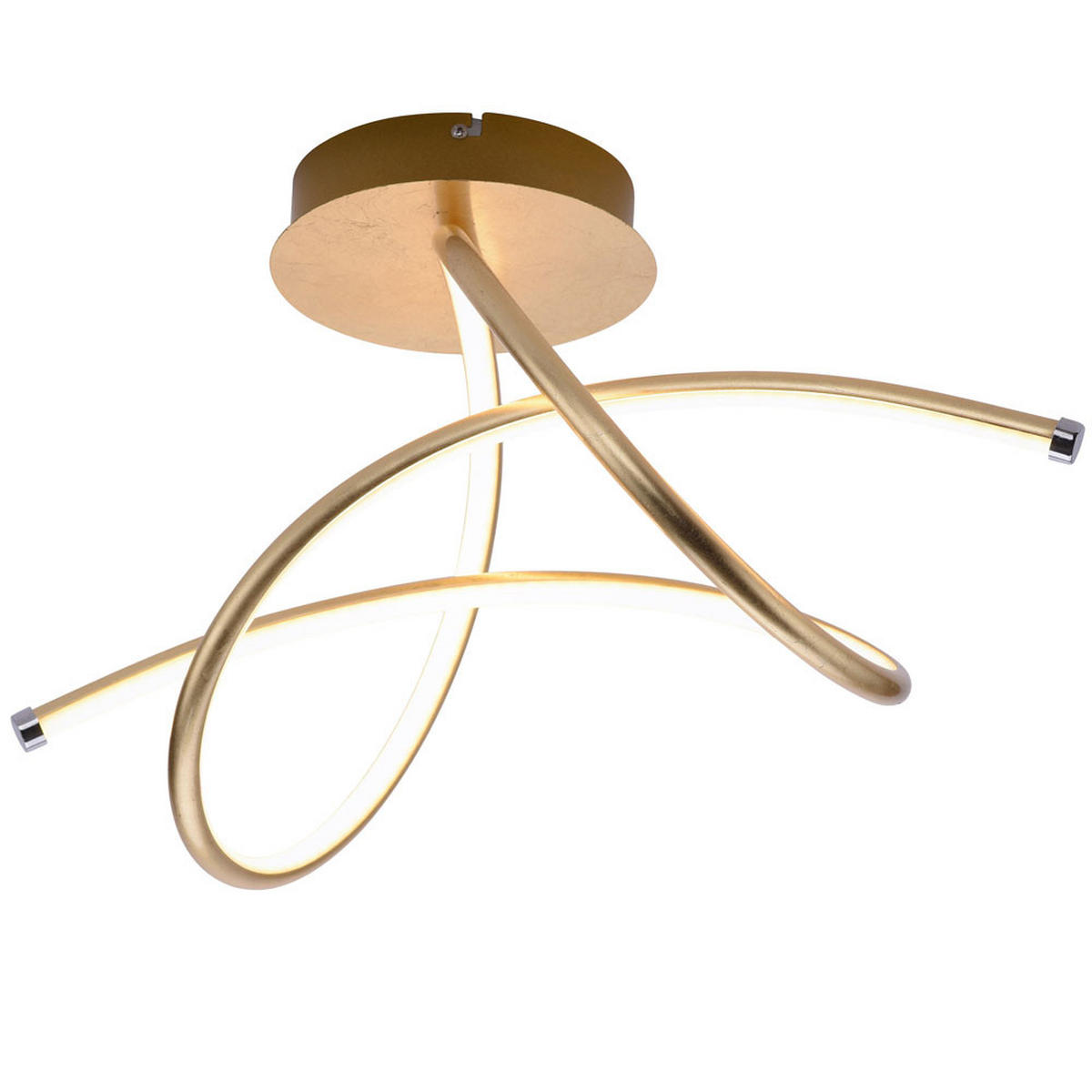 LED DECKENLEUCHTE Metall Gold - Goldfarben, Metall (51/27.7/30cm)