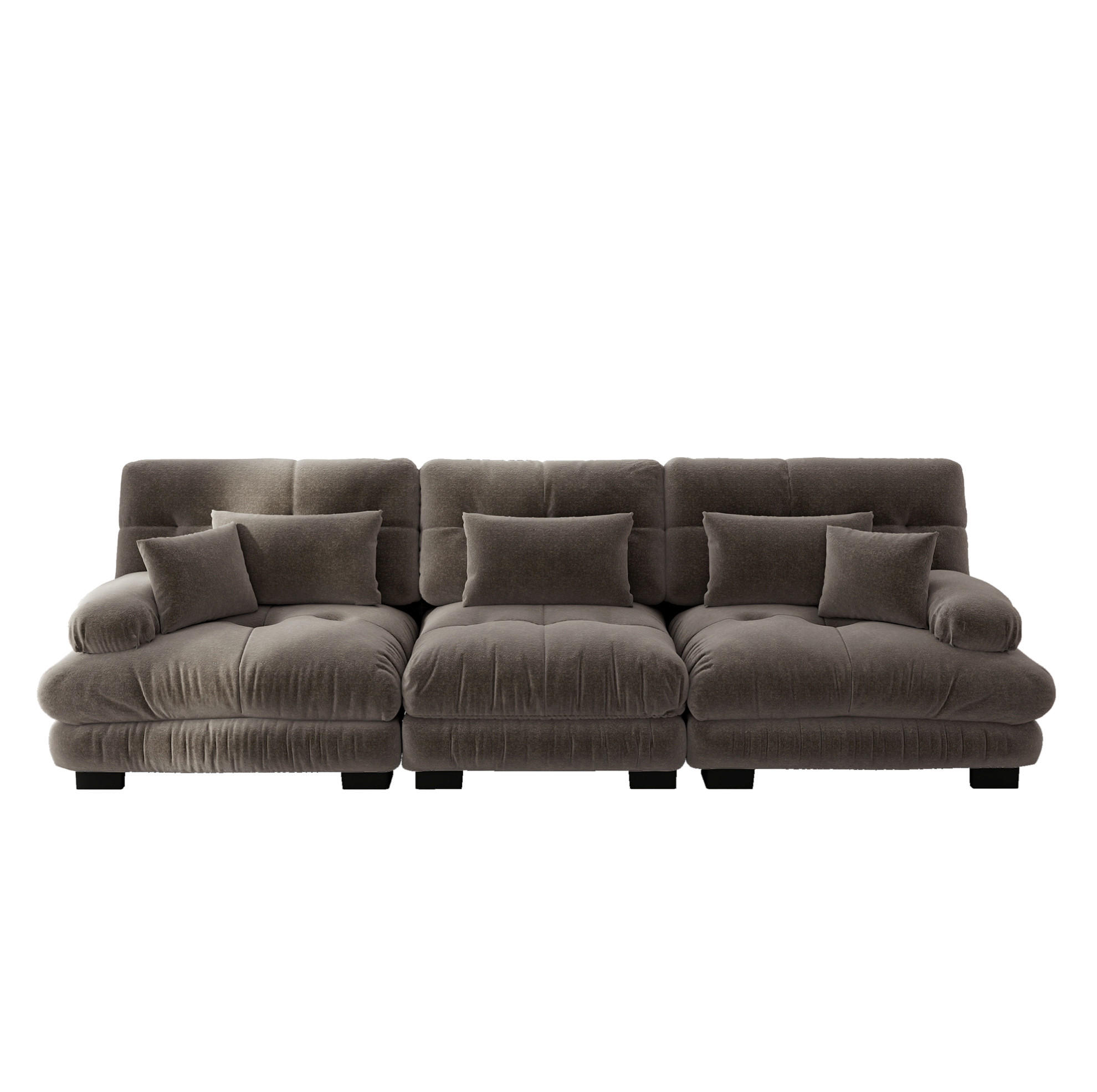 Ivmeu Sofa Braun 313x81x77 cm
