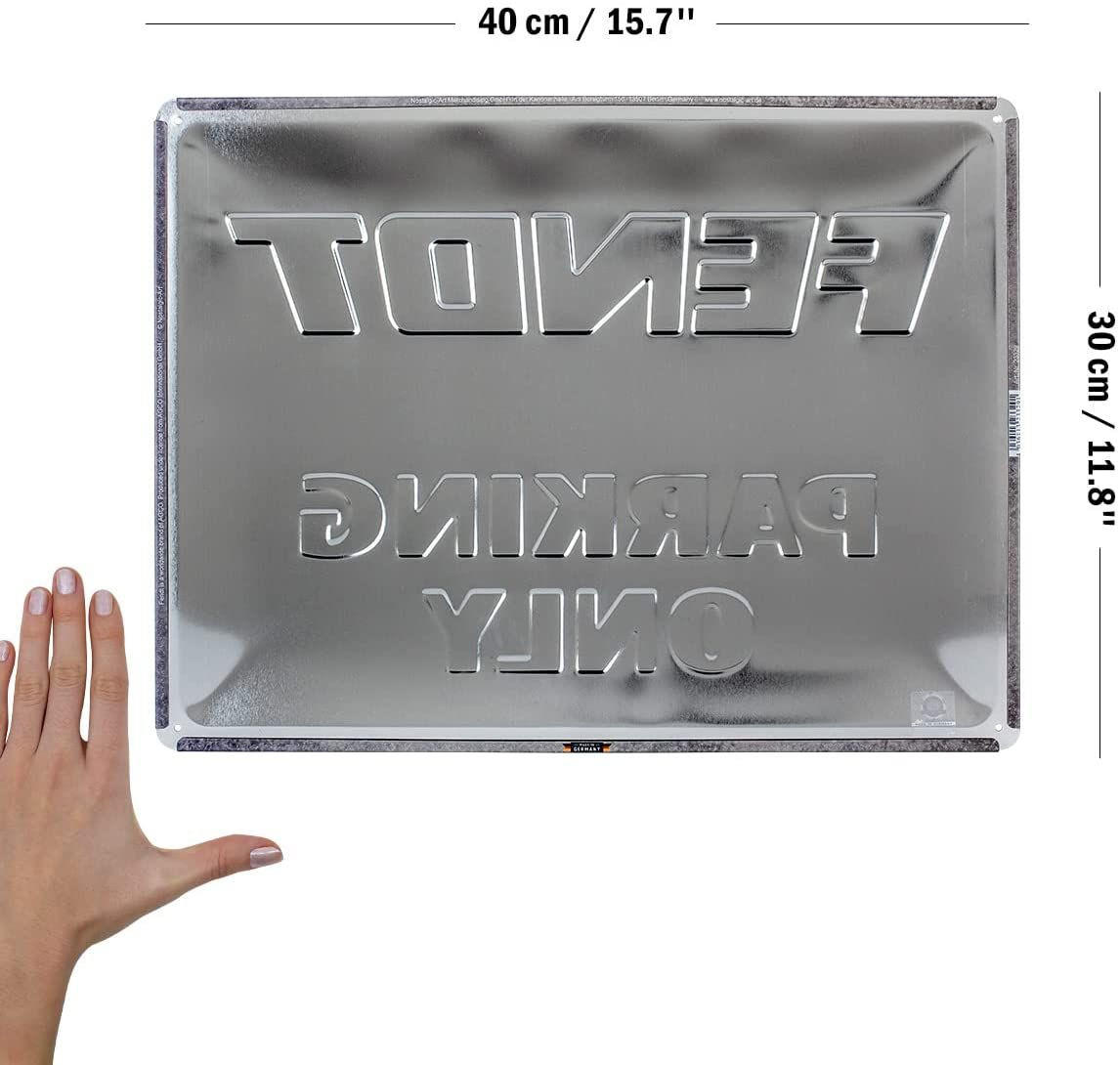 BLECHSCHILD 30/40 cm Fendt Parking Only - Multicolor, Metall (40/30/0.2cm) - Nostalgic-Art