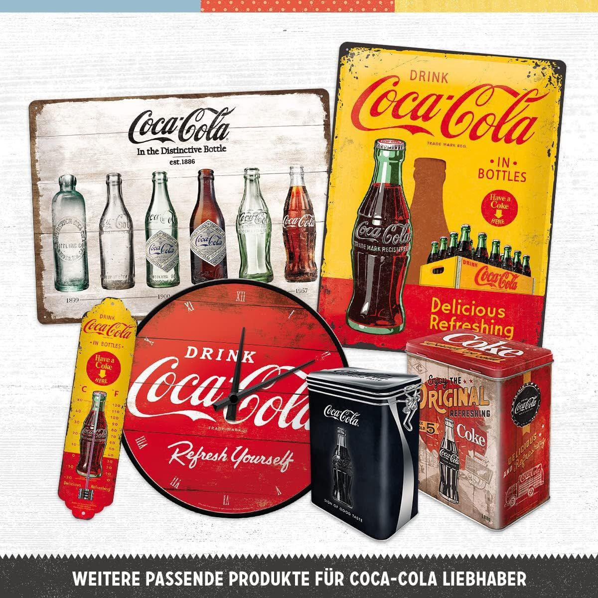 BLECHSCHILD 35 cm Rund Coca-Cola - Multicolor, Metall (35/35/0.2cm) - Nostalgic-Art