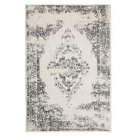 VINTAGE-TEPPICH Sia 300/400 cm - Creme/Grau, Kunststoff (300/400cm) - benuta
