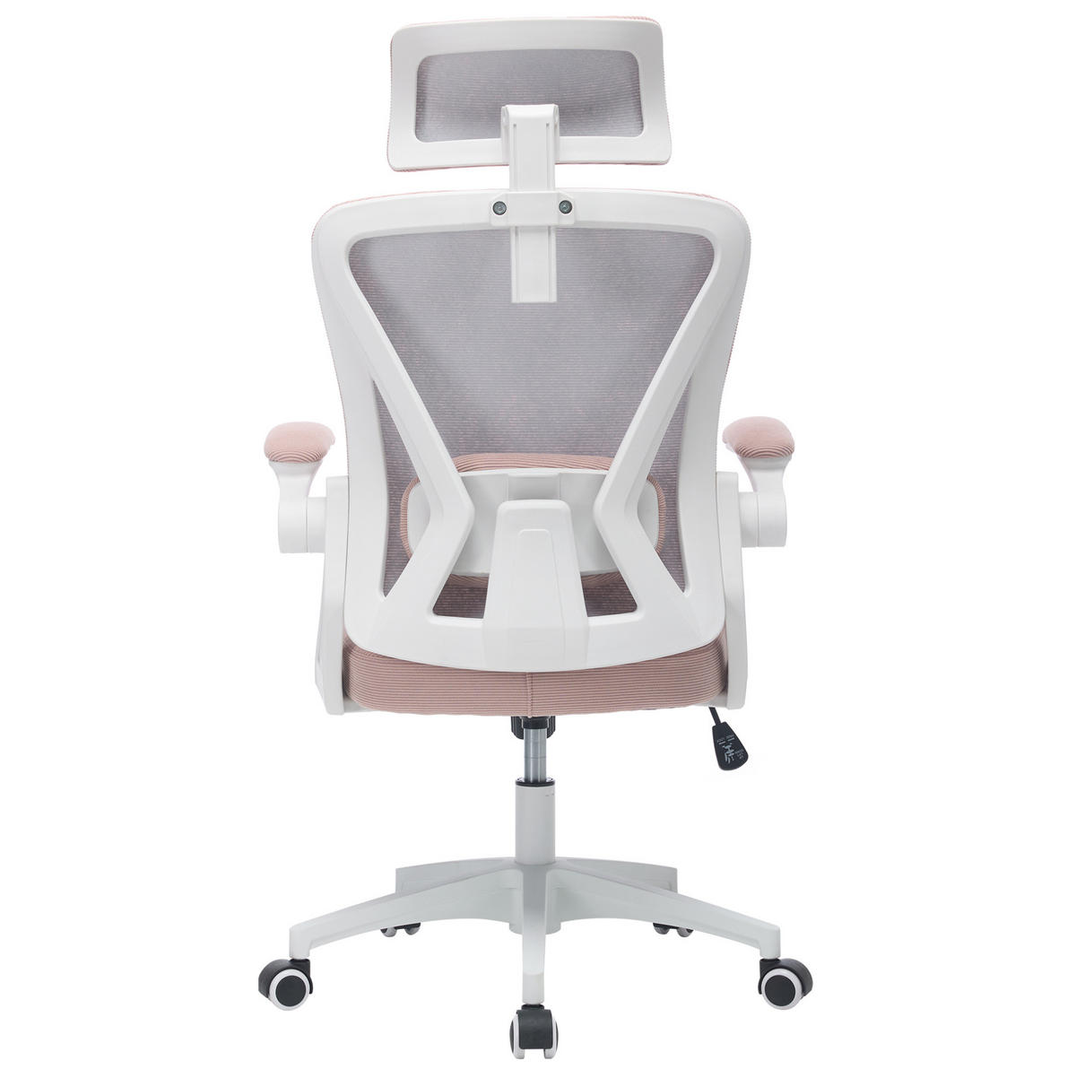 BÜROSTUHL mit Netzrücken höhenverstellbar Pink - Pink, Kunststoff (65/108/58cm) - Meubliv