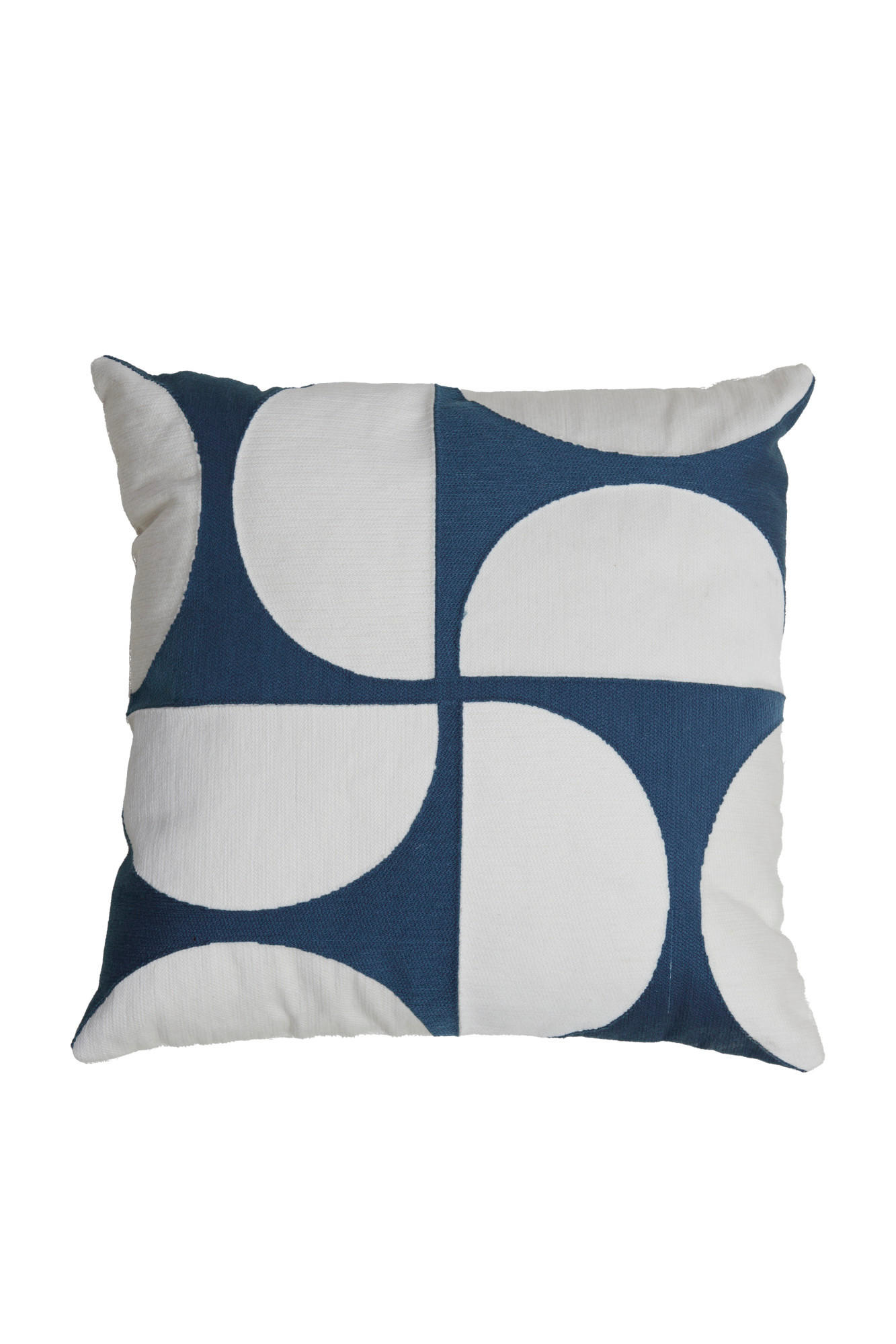 DEKOKISSEN Usera Blau 45/45/10 cm - Blau, Textil (45/45cm) - Light & Living