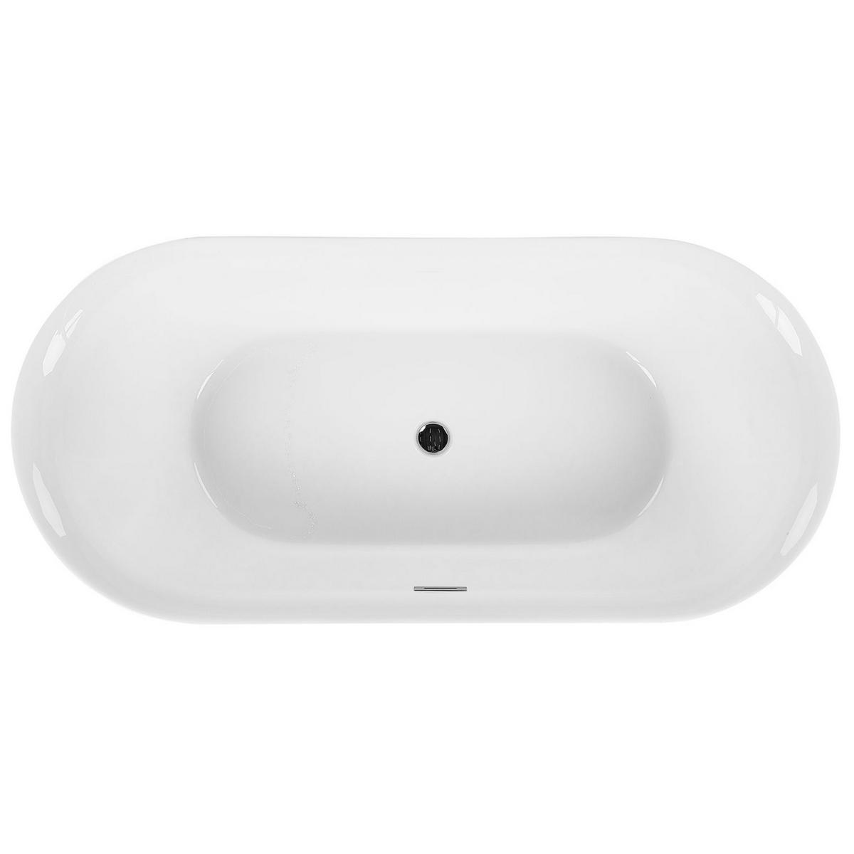 BADEWANNE FREISTEHEND 80x170x59 cm schwarz Carrera - Schwarz, Kunststoff (80/59/170cm) - Beliani