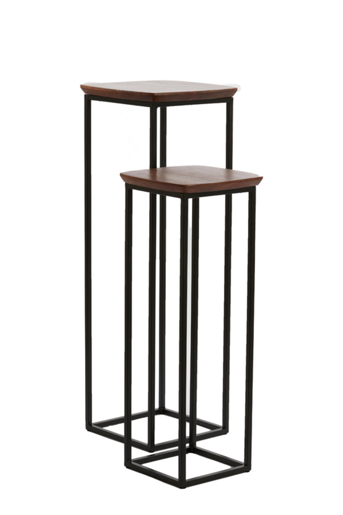 SÄULE Quenza Braun 35/35/100 cm - Braun, Metall (35/35/100cm) - Light & Living
