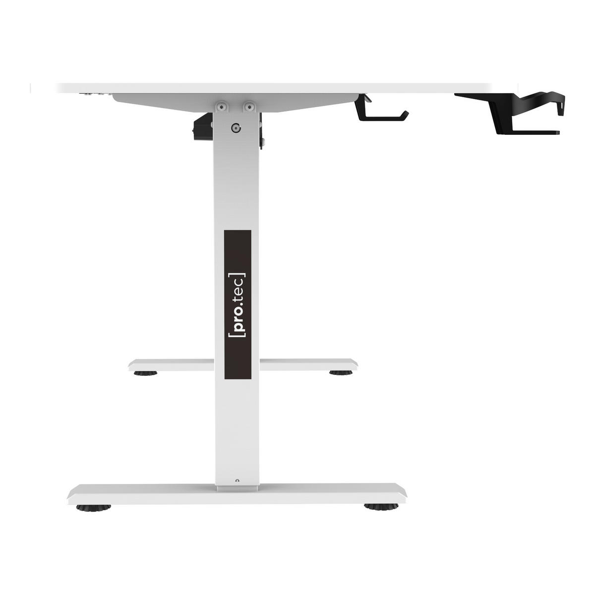 COMPUTERTISCH Stryn - Weiß, Metall (75/160/117cm) - pro.tec