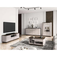 WOHNZIMMER Set 4-tlg. – Vilavio – Eichefarben - Eichefarben, Holzwerkstoff (92/150/40cm) - hi-markt