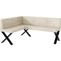 ECKBANK TONI_X - Creme, Textil (128/168cm) - Meblini