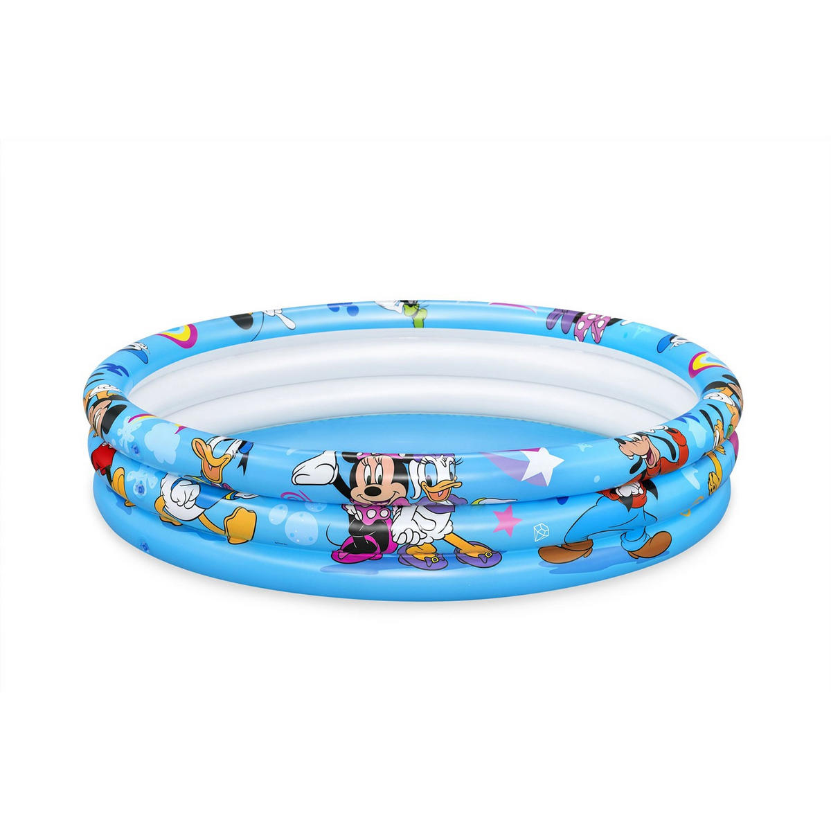 AUFBLASBARER POOL Mickey und Freunde 122 x 25 cm - 91007 - Blau, Textil (122/25cm)