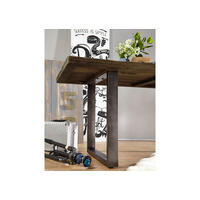 ESSTISCH Mango 200x100x76 braun lackiert RAILWAY #406 - Braun, Holz (200/100/76cm) - Massivmoebel24