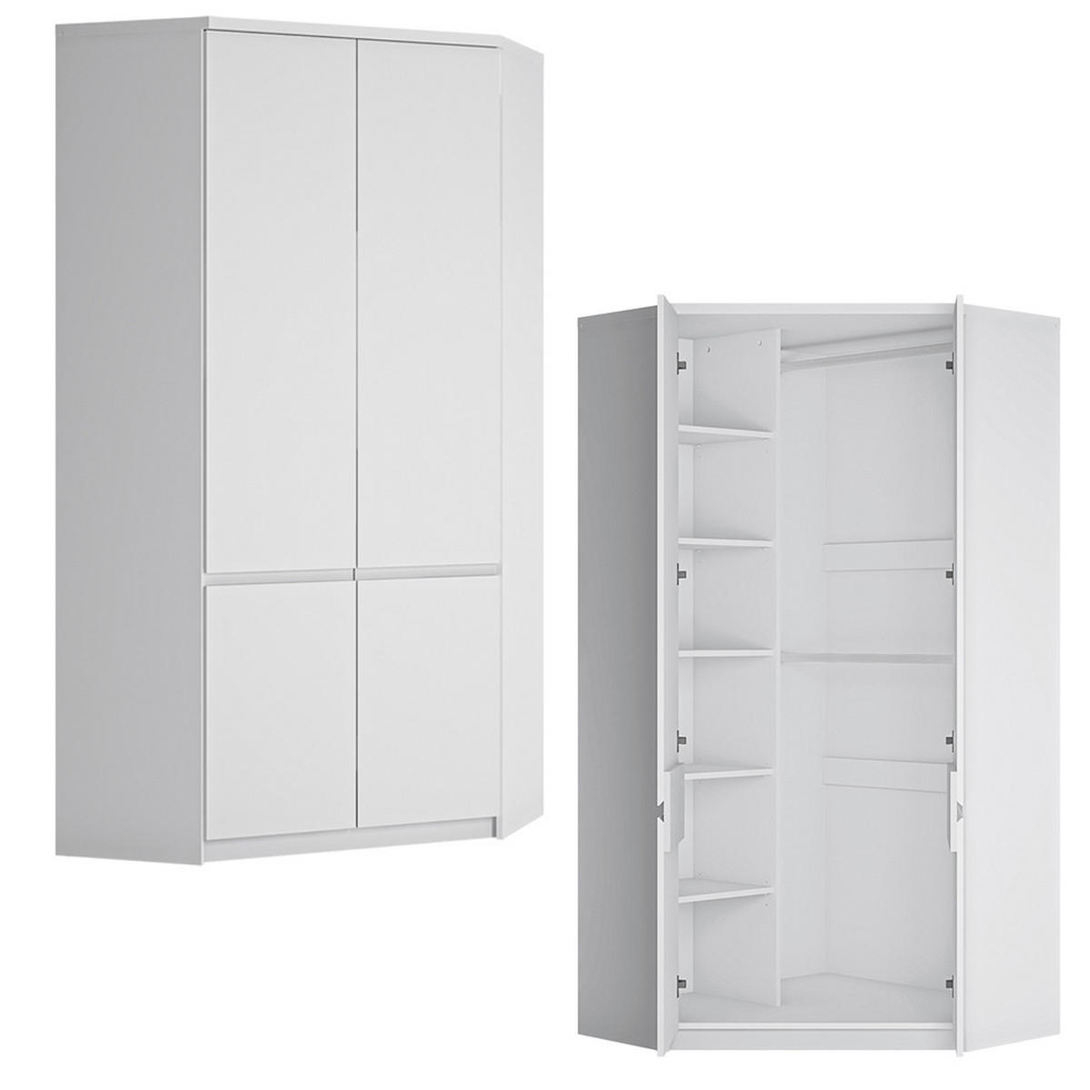 JUGENDZIMMER-SET 6-TLG. Fortaleza-17 - Weiß, Holzwerkstoff (485/200/206cm) - Lomado